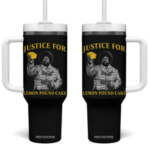 Justice For Lemon Pound Cake Tumbler With Handle Vintage Rap Free Speech TS14 One Size: 40 oz Black Print Your Wear