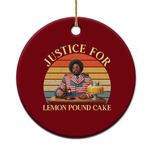 Justice For Lemon Pound Cake Ceramic Ornament Retro Rap Free Speech TS14 1pc Red Print Your Wear