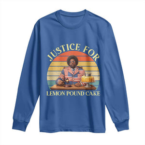 Justice For Lemon Pound Cake Long Sleeve Shirt Retro Rap Free Speech TS14 Royal Blue Print Your Wear