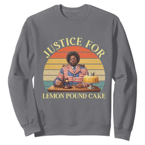 Justice For Lemon Pound Cake Sweatshirt Retro Rap Free Speech TS14 Charcoal Print Your Wear