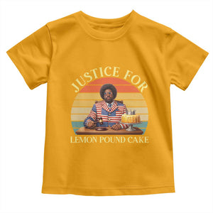 Justice For Lemon Pound Cake Toddler T Shirt Retro Rap Free Speech TS14 Gold Print Your Wear