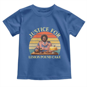 Justice For Lemon Pound Cake Toddler T Shirt Retro Rap Free Speech TS14 Royal Blue Print Your Wear