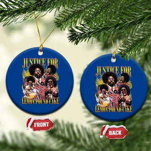 Justice For Lemon Pound Cake Bootleg Graphic Ceramic Ornament Retro Rap Free Speech TS14 1pc Blue Print Your Wear