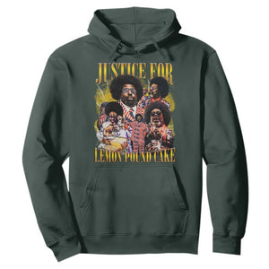 Justice For Lemon Pound Cake Bootleg Graphic Hoodie Retro Rap Free Speech TS14 Dark Forest Green Print Your Wear