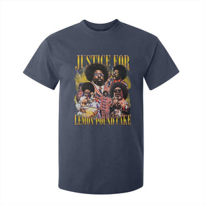 Justice For Lemon Pound Cake Bootleg Graphic T Shirt For Kid Retro Rap Free Speech TS14 Navy Print Your Wear