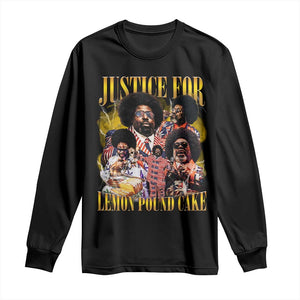 Justice For Lemon Pound Cake Bootleg Graphic Long Sleeve Shirt Retro Rap Free Speech TS14 Black Print Your Wear