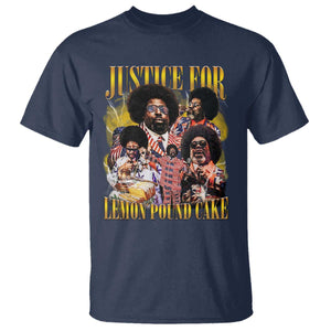 Justice For Lemon Pound Cake Bootleg Graphic T Shirt Retro Rap Free Speech TS14 Navy Print Your Wear