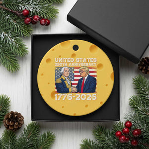 America 250th Anniversary Ceramic Ornament Patriotic Trump George Washington American Flag 4th of July TS14 1pc Yellow Cheese Print Your Wear