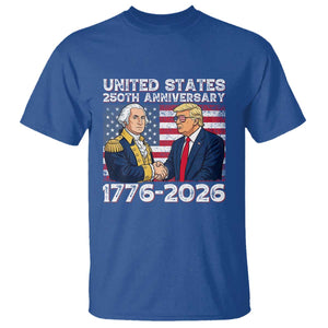 250th Anniversary USA T Shirt Patriotic Trump George Washington American Flag 4th of July TS14 Royal Blue Print Your Wear