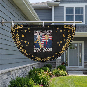 250th Anniversary USA Patriotic Fan Flag Trump George Washington American Flag 4th of July