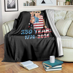 250 Years American Anniversary Throw Blanket Patriotic Trump 4th of July TS14 Print Your Wear