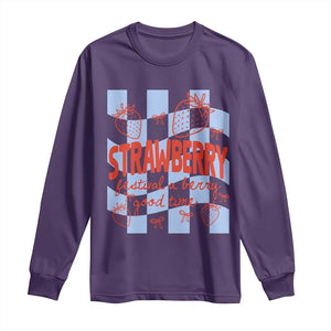 Strawberry Festival Long Sleeve Shirt 1968 A Berry Good Time Summer TS14 Purple Print Your Wear
