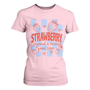 Strawberry Festival T Shirt For Women 1968 A Berry Good Time Summer TS14 Light Pink Print Your Wear