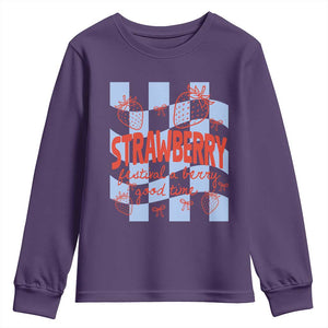 Strawberry Festival Youth Sweatshirt 1968 A Berry Good Time Summer TS14 Purple Print Your Wear