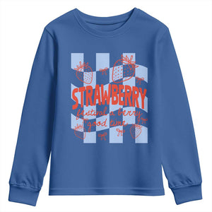 Strawberry Festival Youth Sweatshirt 1968 A Berry Good Time Summer TS14 Royal Blue Print Your Wear