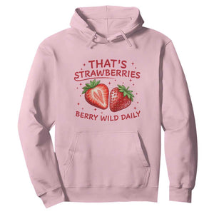 That’s Strawberries Hoodie Summer Fruit Festival TS14 Light Pink Print Your Wear