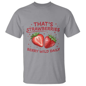 That’s Strawberries T Shirt Summer Fruit Festival TS14 Sport Gray Print Your Wear