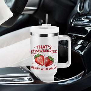 That’s Strawberries Tumbler With Handle Summer Fruit Festival TS14 Print Your Wear