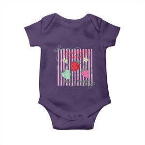 Strawberry Festival Baby Onesie Summer Fruit Vibes TS14 Purple Print Your Wear