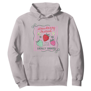 Strawberry Festival Hoodie Summer Fruit Vibes TS14 Ice Gray Print Your Wear