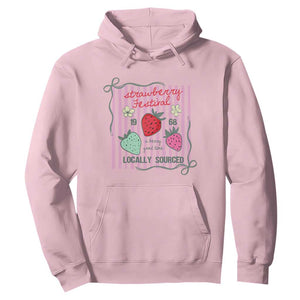 Strawberry Festival Hoodie Summer Fruit Vibes TS14 Light Pink Print Your Wear