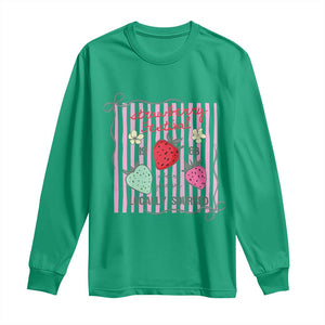Strawberry Festival Long Sleeve Shirt Summer Fruit Vibes TS14 Irish Green Print Your Wear