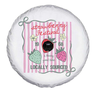 Strawberry Festival Spare Tire Cover Summer Fruit Vibes TS14 Print Your Wear