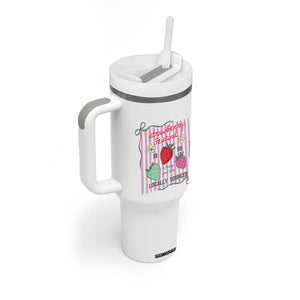 Strawberry Festival Tumbler With Handle Summer Fruit Vibes TS14 Print Your Wear