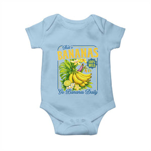 That's Bananas Baby Onesie Funny Banana Summer Fruit Food Pun TS14 Light Blue Print Your Wear