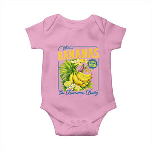 That's Bananas Baby Onesie Funny Banana Summer Fruit Food Pun TS14 Light Pink Print Your Wear