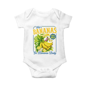 That's Bananas Baby Onesie Funny Banana Summer Fruit Food Pun TS14 White Print Your Wear