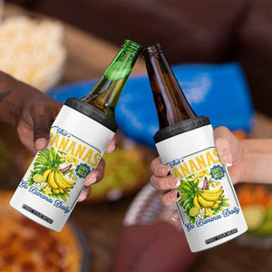 That's Bananas 4 in 1 Can Cooler Tumbler Funny Banana Summer Fruit Food Pun TS14 Print Your Wear