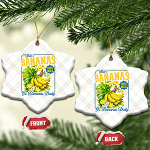 That's Bananas Ceramic Ornament Funny Banana Summer Fruit Food Pun TS14 Print Your Wear