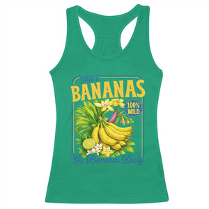 That's Bananas Racerback Tank Top Funny Banana Summer Fruit Food Pun TS14 Irish Green Print Your Wear