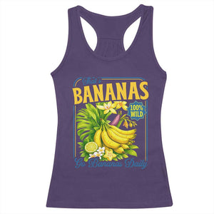 That's Bananas Racerback Tank Top Funny Banana Summer Fruit Food Pun TS14 Purple Print Your Wear