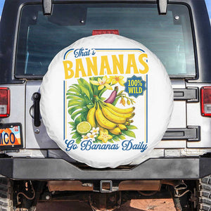 That's Bananas Spare Tire Cover Funny Banana Summer Fruit Food Pun TS14 No hole White Print Your Wear