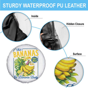That's Bananas Spare Tire Cover Funny Banana Summer Fruit Food Pun TS14 Print Your Wear