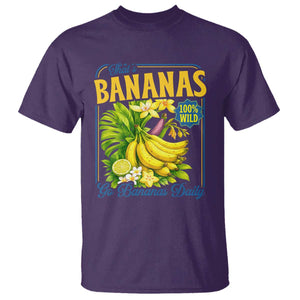 That's Bananas T Shirt Funny Banana Summer Fruit Food Pun TS14 Purple Print Your Wear
