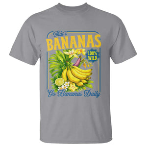 That's Bananas T Shirt Funny Banana Summer Fruit Food Pun TS14 Sport Gray Print Your Wear