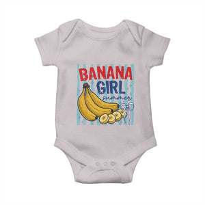 Banana Girl Summer Baby Onesie Summer Fruit Beach Vacation TS14 Ice Gray Print Your Wear