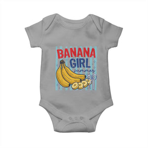 Banana Girl Summer Baby Onesie Summer Fruit Beach Vacation TS14 Sport Gray Print Your Wear