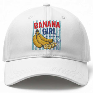 Banana Girl Summer Baseball Cap Summer Fruit Beach Vacation TS14 Print Your Wear