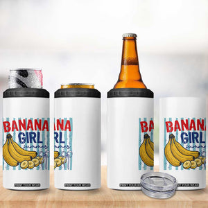 Banana Girl Summer 4 in 1 Can Cooler Tumbler Summer Fruit Beach Vacation TS14 Print Your Wear