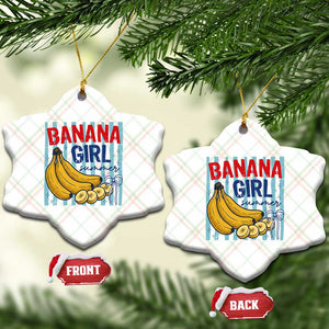 Banana Girl Summer Ceramic Ornament Summer Fruit Beach Vacation TS14 Print Your Wear