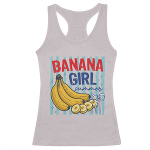Banana Girl Summer Racerback Tank Top Summer Fruit Beach Vacation TS14 Ice Gray Print Your Wear