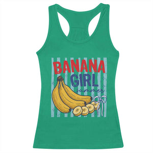 Banana Girl Summer Racerback Tank Top Summer Fruit Beach Vacation TS14 Irish Green Print Your Wear
