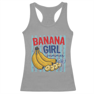 Banana Girl Summer Racerback Tank Top Summer Fruit Beach Vacation TS14 Sport Gray Print Your Wear
