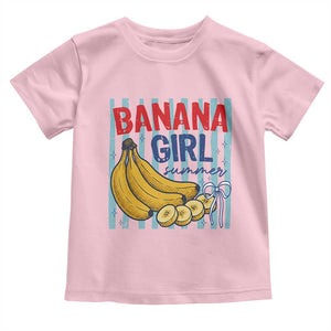Banana Girl Summer Toddler T Shirt Summer Fruit Beach Vacation TS14 Light Pink Print Your Wear
