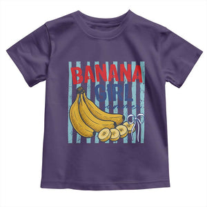 Banana Girl Summer Toddler T Shirt Summer Fruit Beach Vacation TS14 Purple Print Your Wear