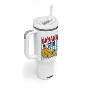 Banana Girl Summer Tumbler With Handle Summer Fruit Beach Vacation TS14 Print Your Wear